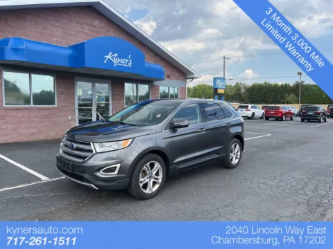 Gray 2018 Ford Edge Titanium for sale in Chambersburg, PA