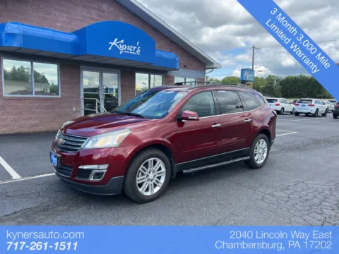 Red 2015 Chevrolet Traverse LT for sale in Chambersburg, PA