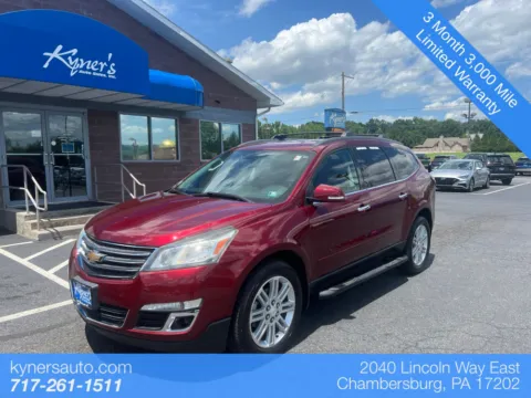 Red 2015 Chevrolet Traverse LT for sale in Chambersburg, PA