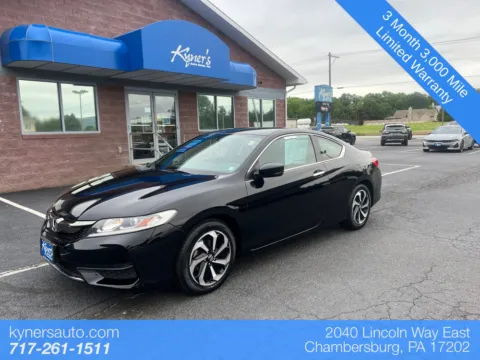 Black 2016 Honda Accord LX-S for sale in Chambersburg, PA