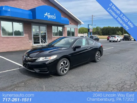 Black 2016 Honda Accord LX-S for sale in Chambersburg, PA