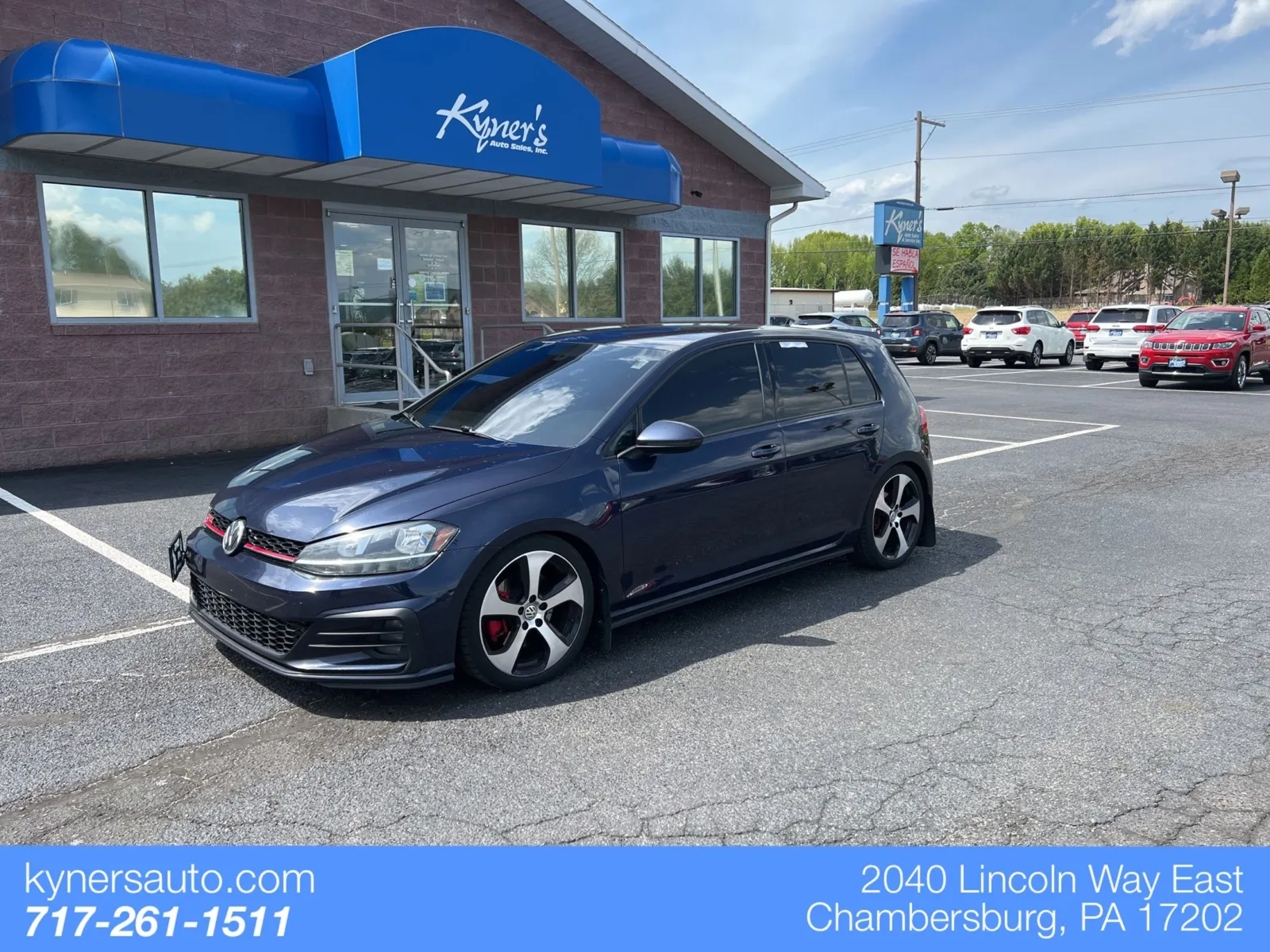 Blue 2018 Volkswagen Golf GTI 2.0T S for sale in Chambersburg, PA