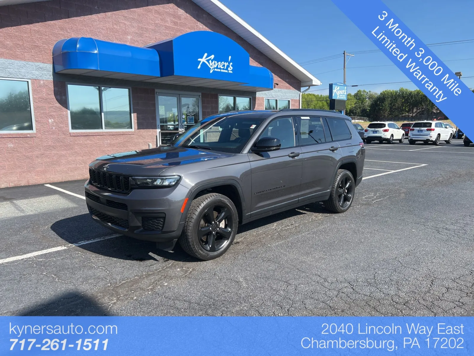 Gray 2021 Jeep Grand Cherokee L Altitude for sale in Chambersburg, PA