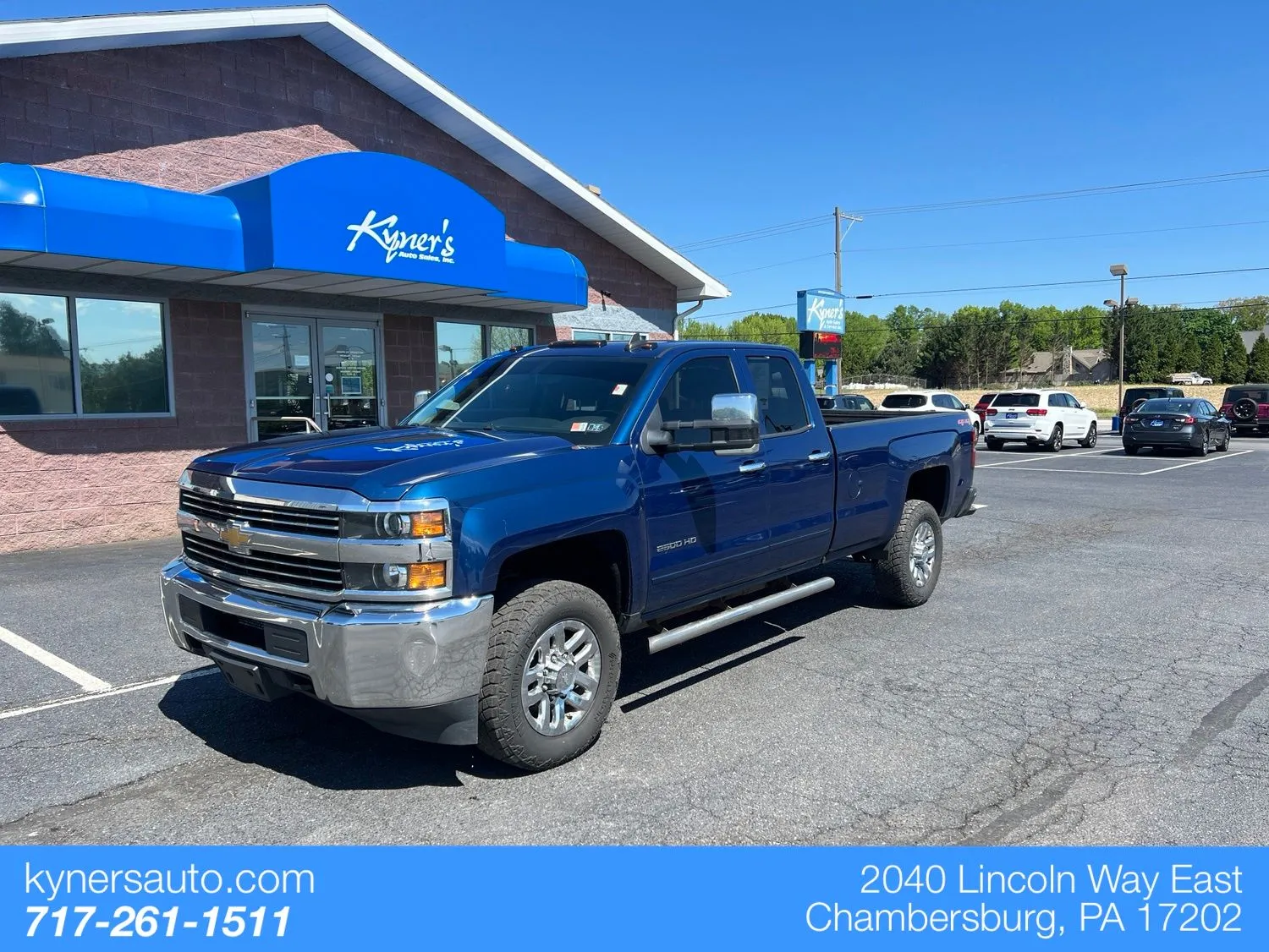 Blue 2016 Chevrolet Silverado 2500HD LT for sale in Chambersburg, PA