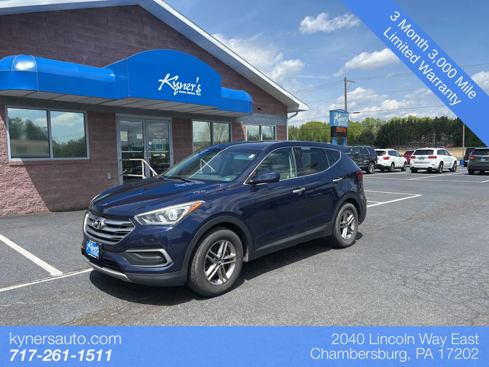 Blue 2018 Hyundai Santa Fe Sport 2.4 Base for sale in Chambersburg, PA