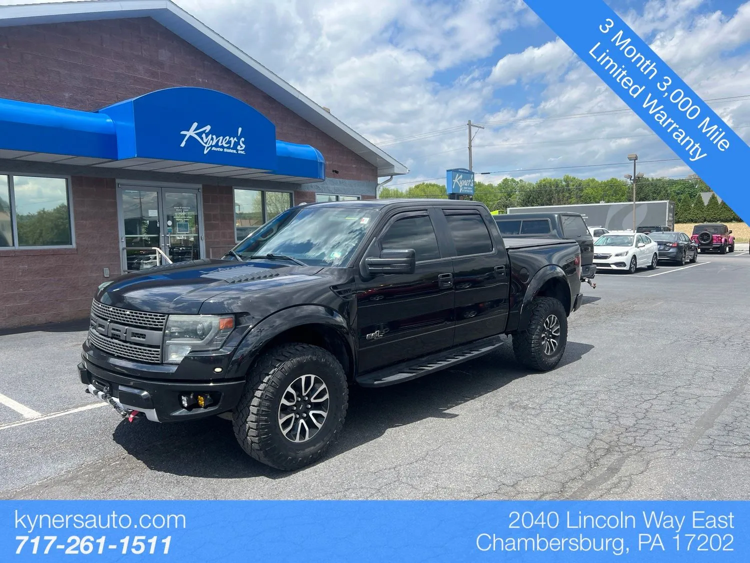 Black 2013 Ford F-150 SVT Raptor for sale in Chambersburg, PA