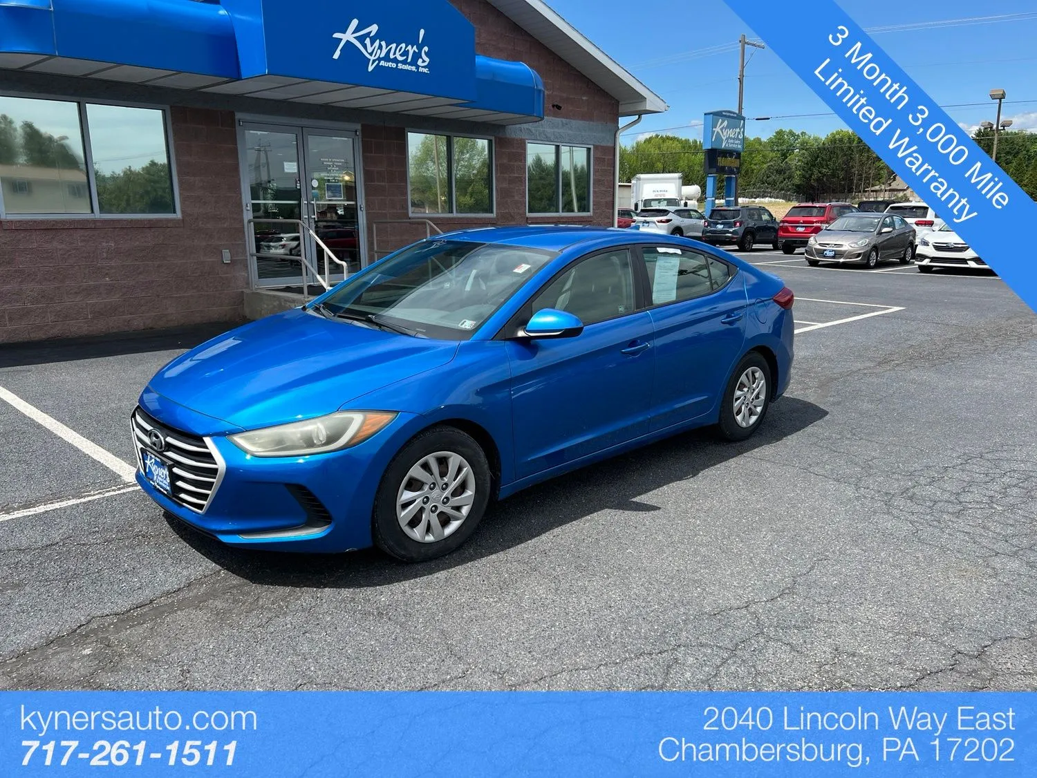 2017 Hyundai Elantra SE for sale in Chambersburg, PA