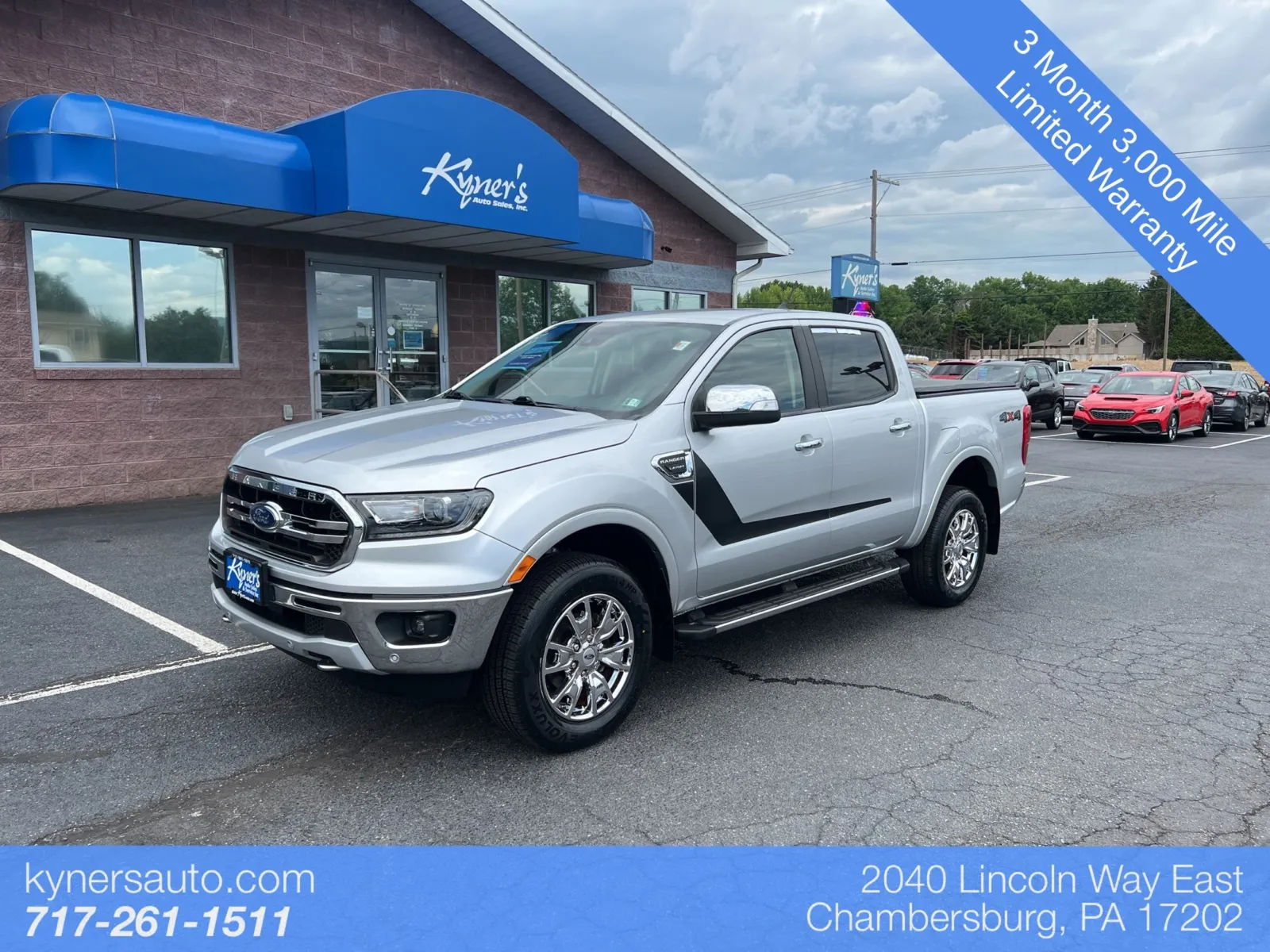 Silver 2019 Ford Ranger Lariat for sale in Chambersburg, PA