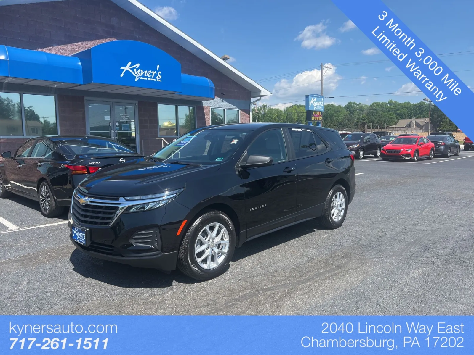 Black 2024 Chevrolet Equinox LS for sale in Chambersburg, PA