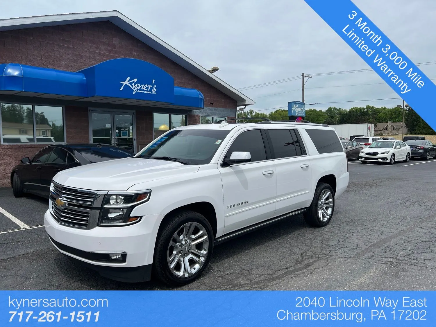 White 2020 Chevrolet Suburban Premier for sale in Chambersburg, PA