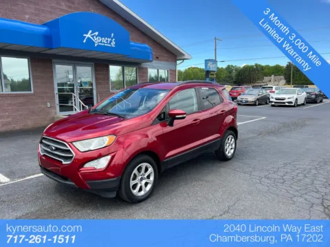 Red 2020 Ford EcoSport SE for sale in Chambersburg, PA