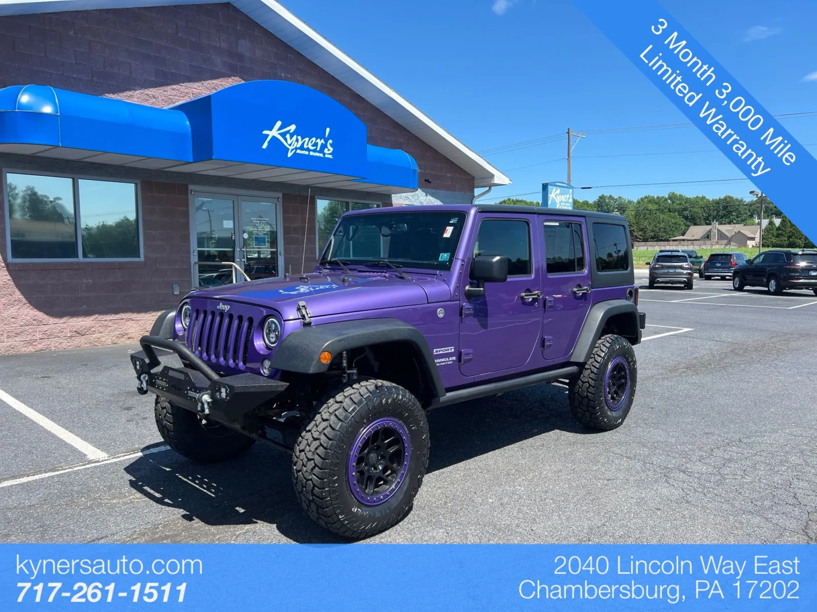 2017 Jeep Wrangler Unlimited Sport for sale in Chambersburg, PA