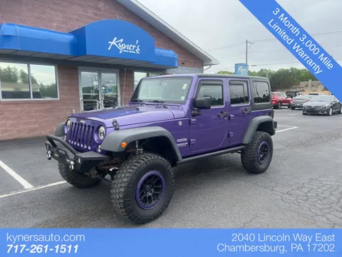 Purple 2017 Jeep Wrangler Unlimited Sport for sale in Chambersburg, PA