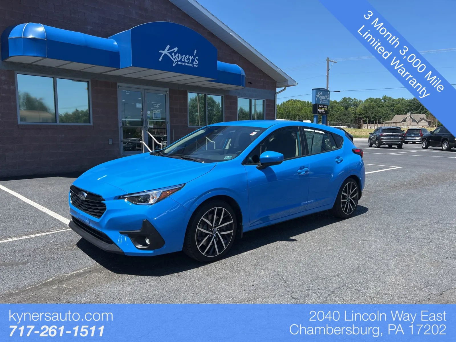 Blue 2024 Subaru Impreza Sport for sale in Chambersburg, PA