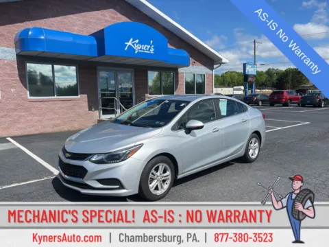 Silver 2016 Chevrolet Cruze LT for sale in Chambersburg, PA