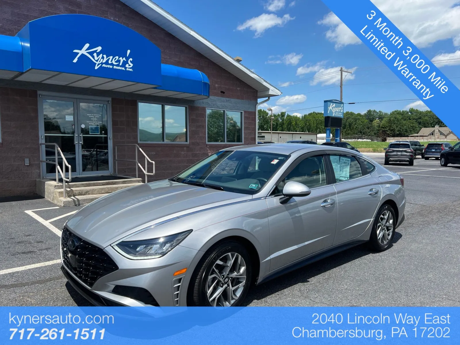 Silver 2020 Hyundai Sonata SEL for sale in Chambersburg, PA