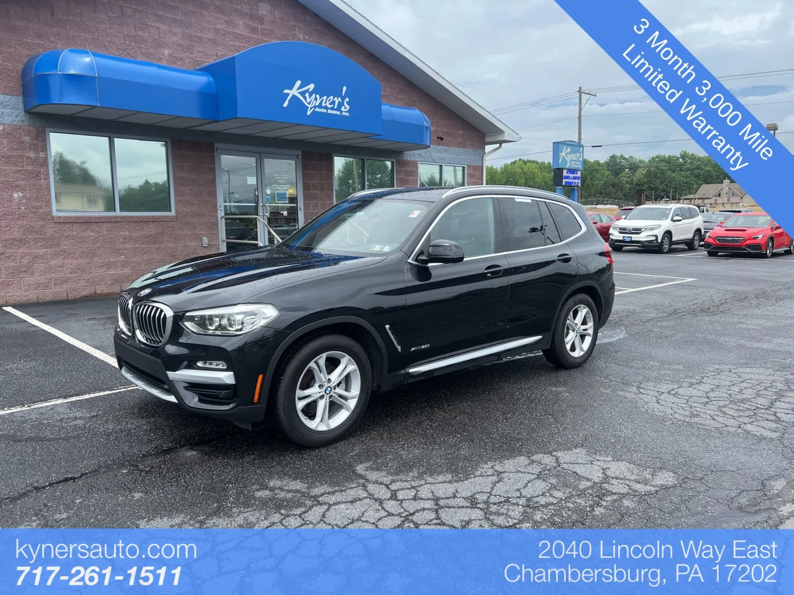 Black 2018 BMW X3 xDrive30i for sale in Chambersburg, PA
