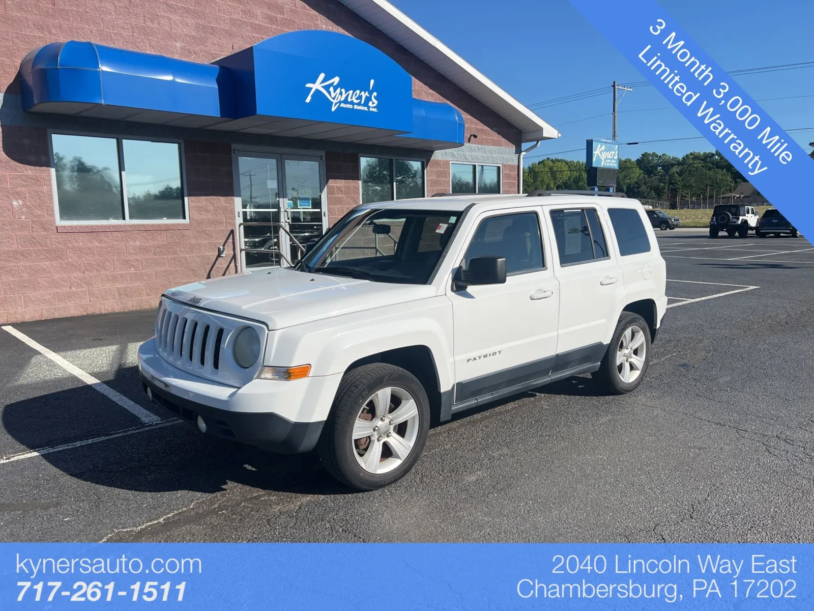White 2012 Jeep Patriot Latitude for sale in Chambersburg, PA