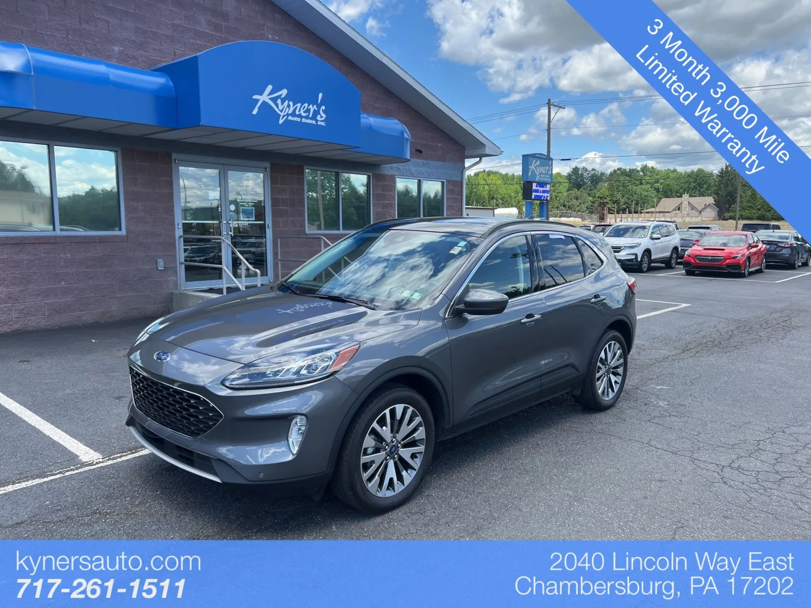 Gray 2022 Ford Escape Titanium for sale in Chambersburg, PA