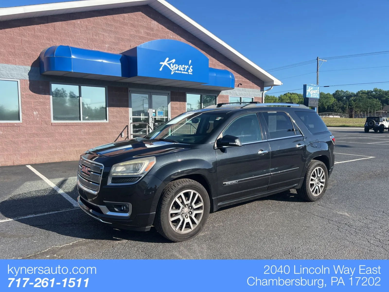Black 2013 GMC Acadia Denali for sale in Chambersburg, PA