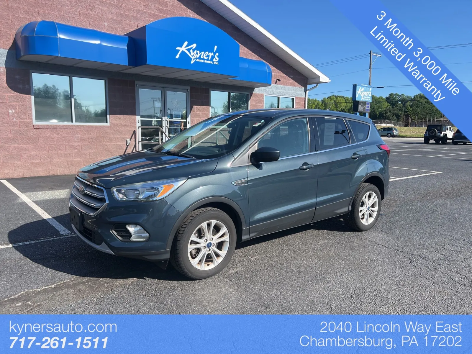 Green 2019 Ford Escape SE for sale in Chambersburg, PA