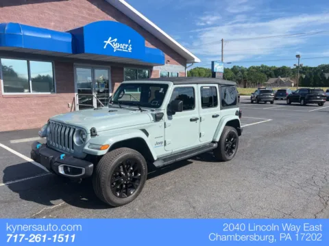 Gray 2023 Jeep Wrangler Sahara 4xe for sale in Chambersburg, PA