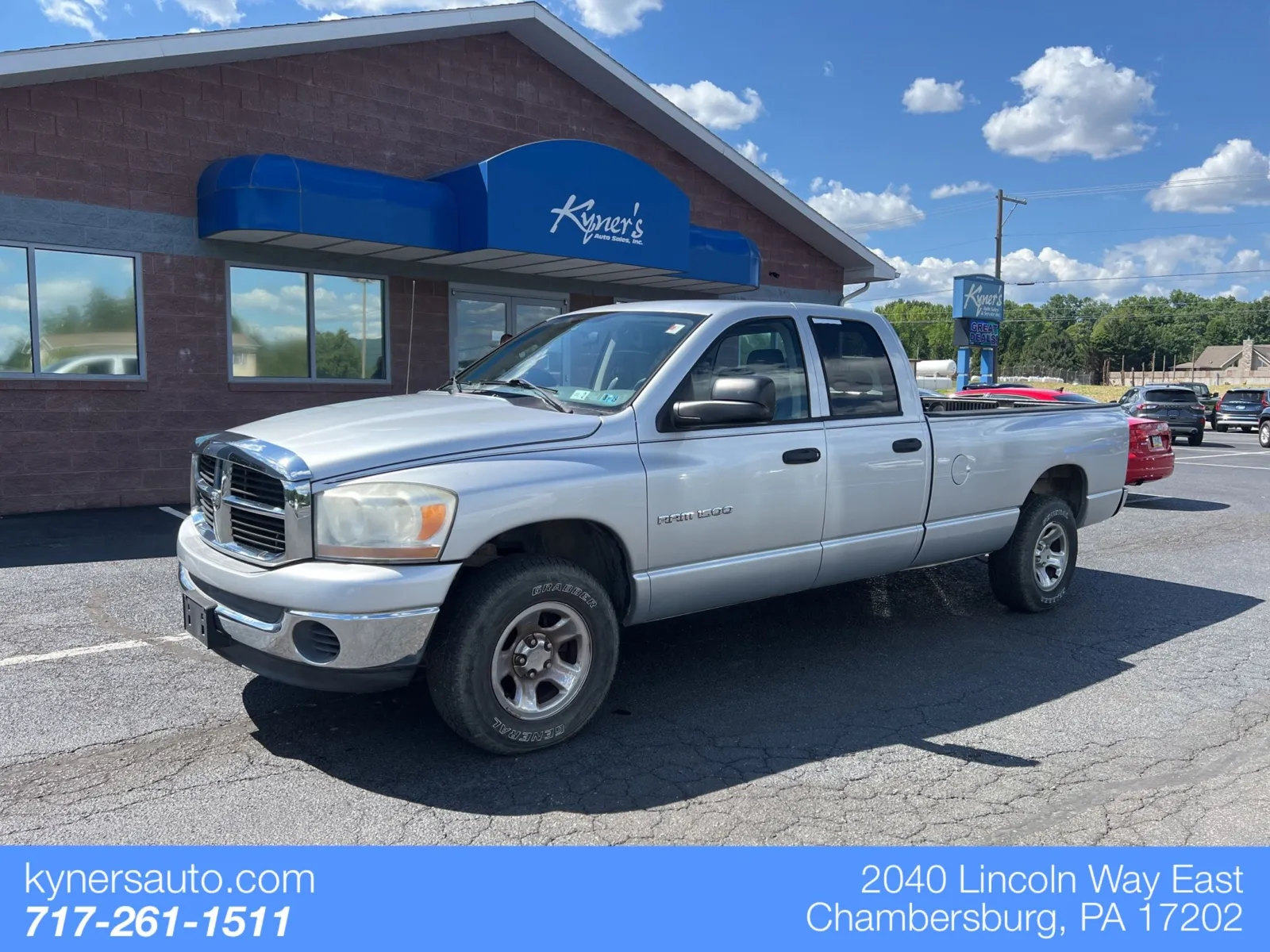 Silver 2006 Dodge Ram 1500 SLT for sale in Chambersburg, PA