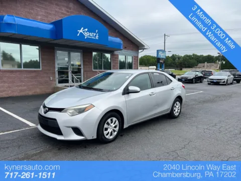 Silver 2016 Toyota Corolla L for sale in Chambersburg, PA