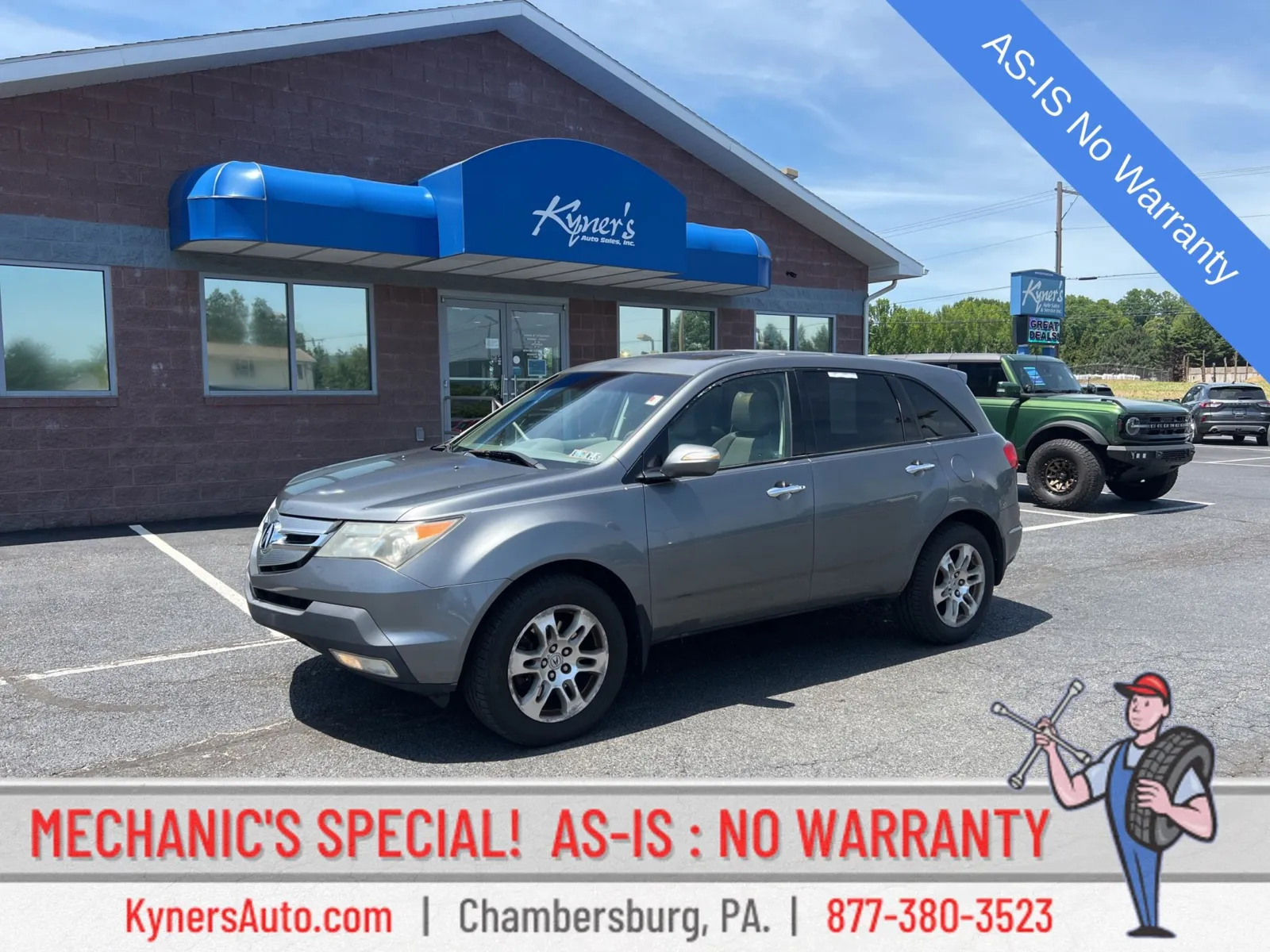 Gray 2008 Acura MDX Technology for sale in Chambersburg, PA