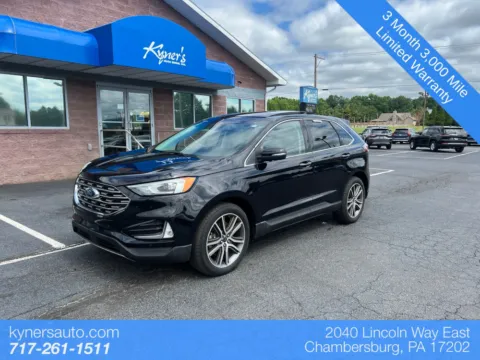 Black 2020 Ford Edge Titanium for sale in Chambersburg, PA