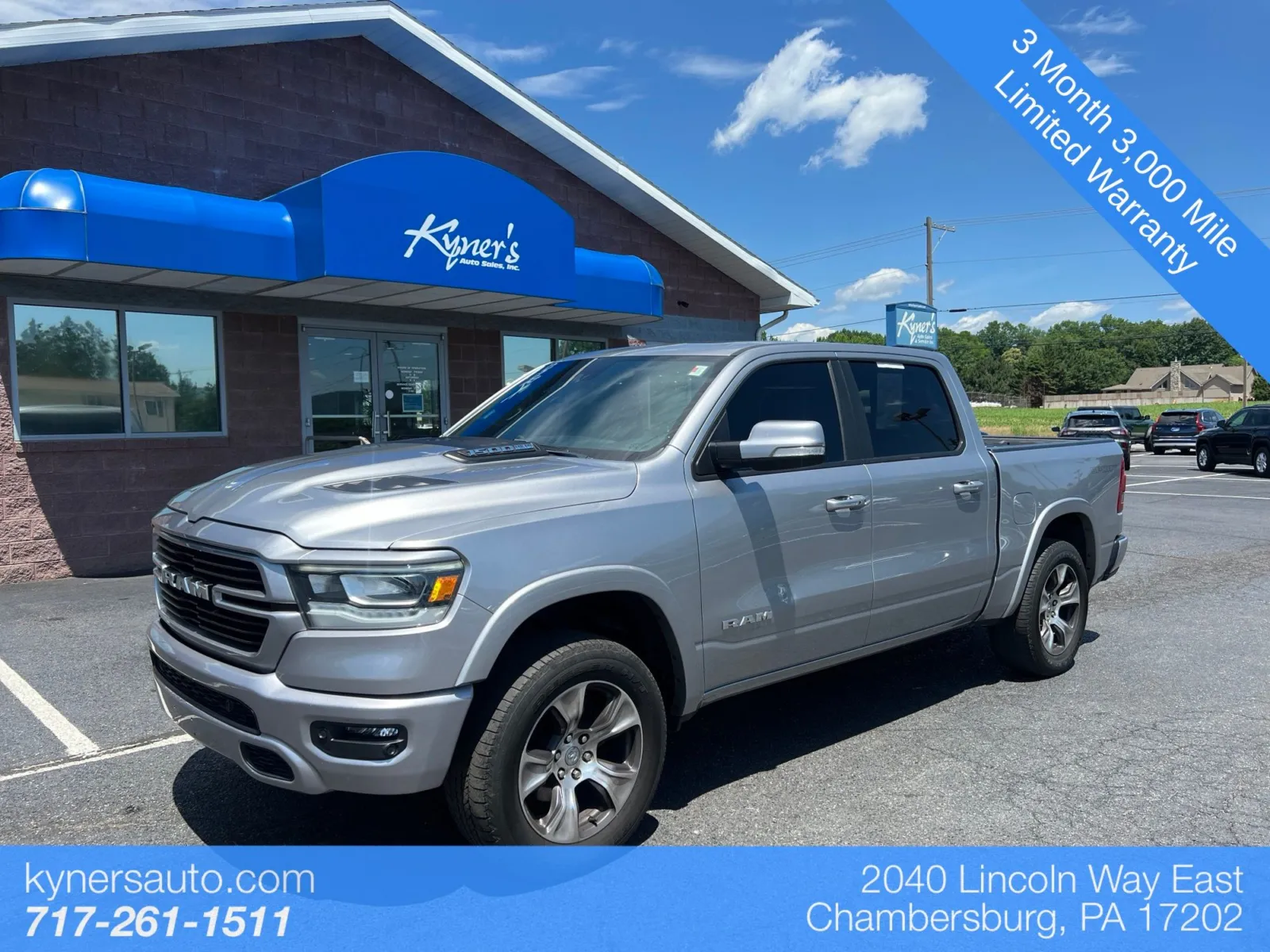 Silver 2022 Ram 1500 Laramie for sale in Chambersburg, PA