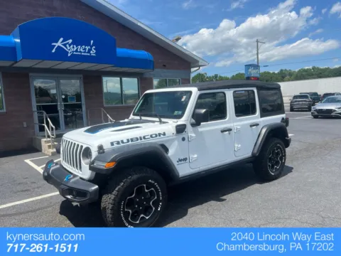 White 2023 Jeep Wrangler Rubicon 4xe for sale in Chambersburg, PA
