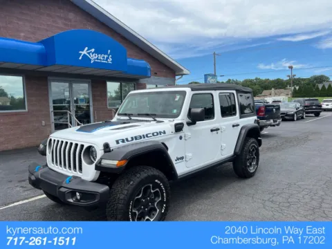 White 2023 Jeep Wrangler Rubicon 4xe for sale in Chambersburg, PA