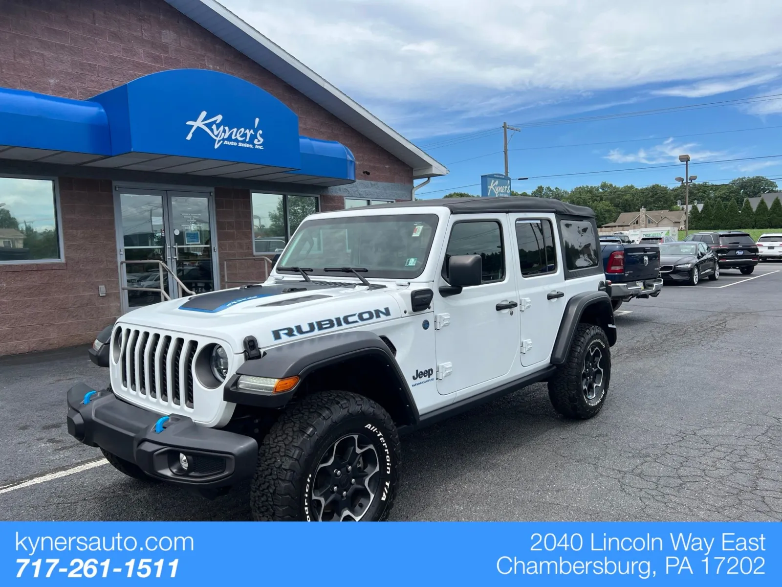 White 2023 Jeep Wrangler Rubicon 4xe for sale in Chambersburg, PA
