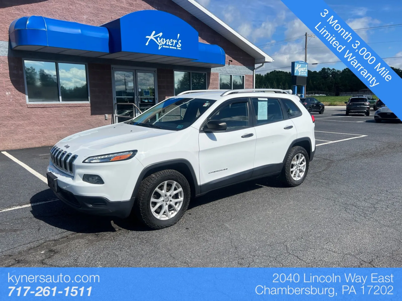 2016 Jeep Cherokee Sport for sale in Chambersburg, PA