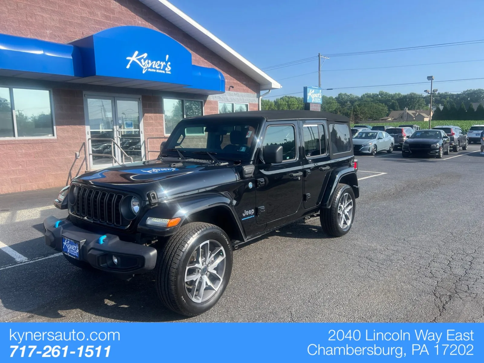 Black 2024 Jeep Wrangler Sport S 4xe for sale in Chambersburg, PA