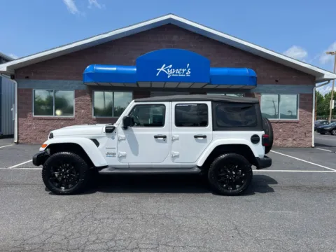 Photos of 2022 Jeep Wrangler Unlimited Sahara 4xe for sale in Chambersburg, PA at Kyner's Auto Sales, Inc.