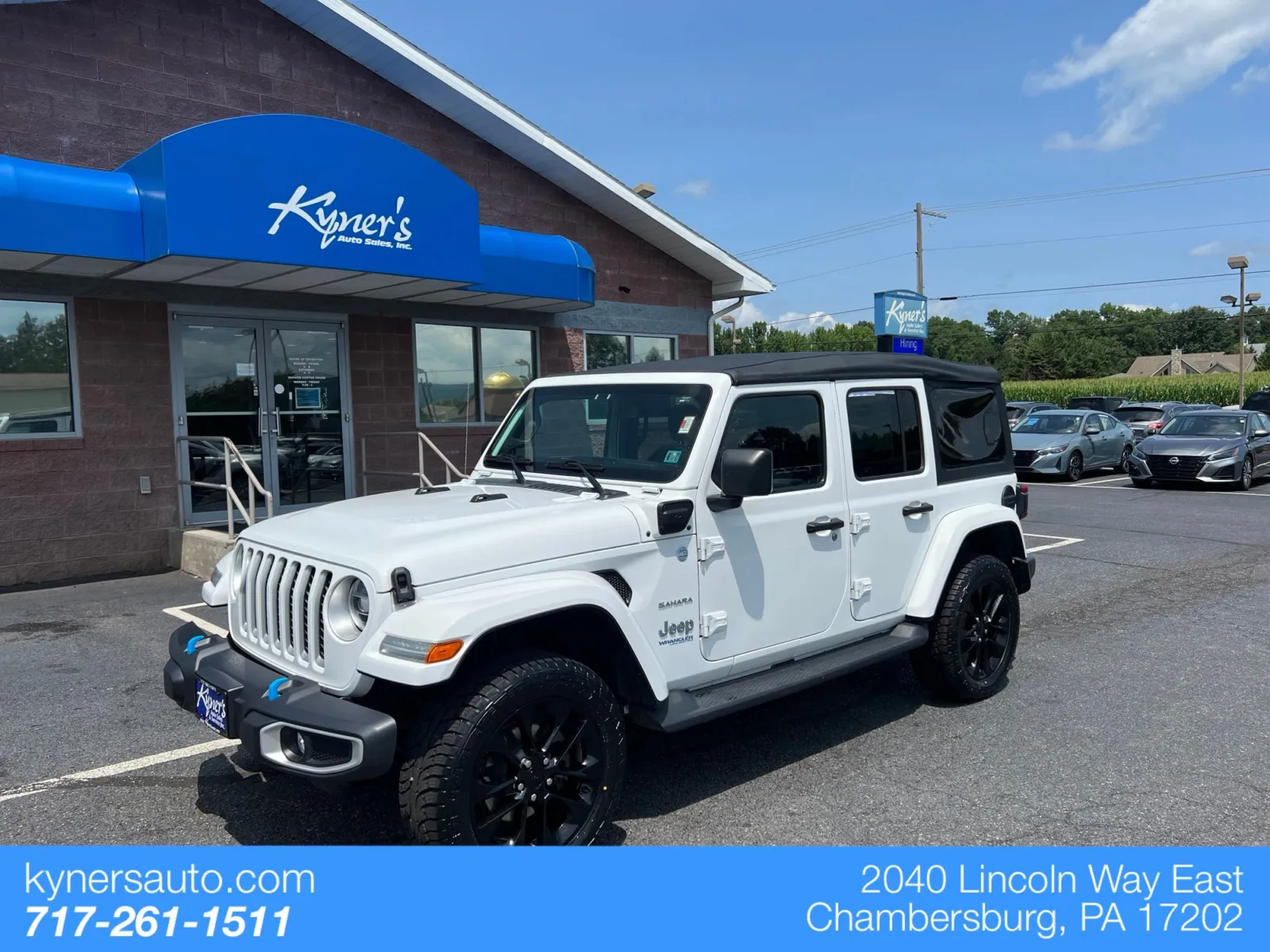 White 2022 Jeep Wrangler Unlimited Sahara 4xe for sale in Chambersburg, PA
