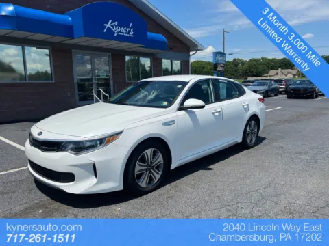 White 2017 Kia Optima Hybrid EX for sale in Chambersburg, PA