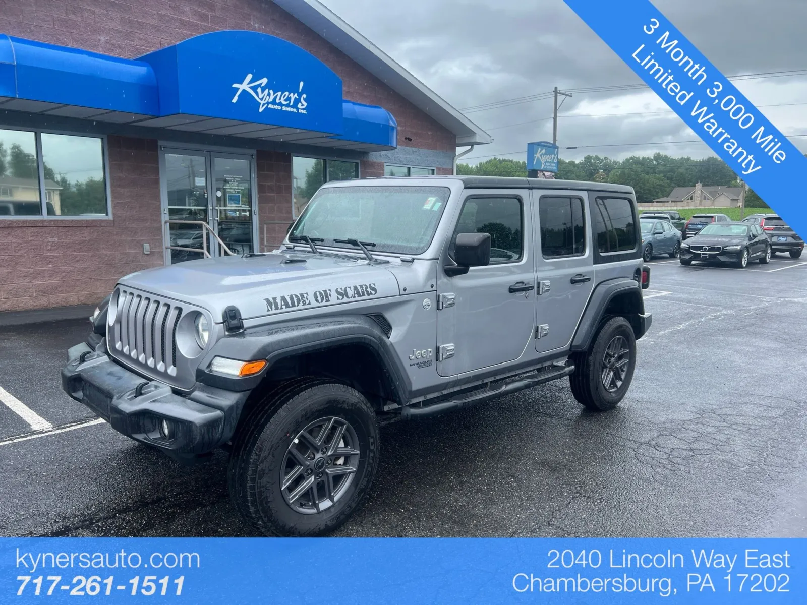 Silver 2019 Jeep Wrangler Unlimited Sport S for sale in Chambersburg, PA