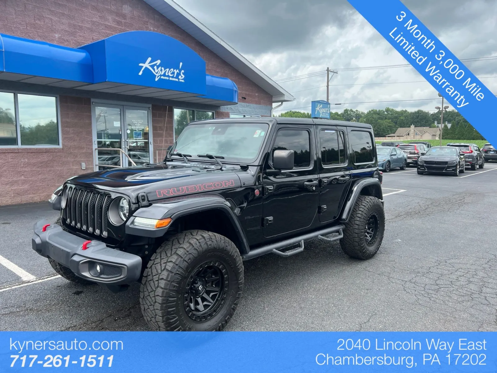 Black 2020 Jeep Wrangler Unlimited Rubicon for sale in Chambersburg, PA