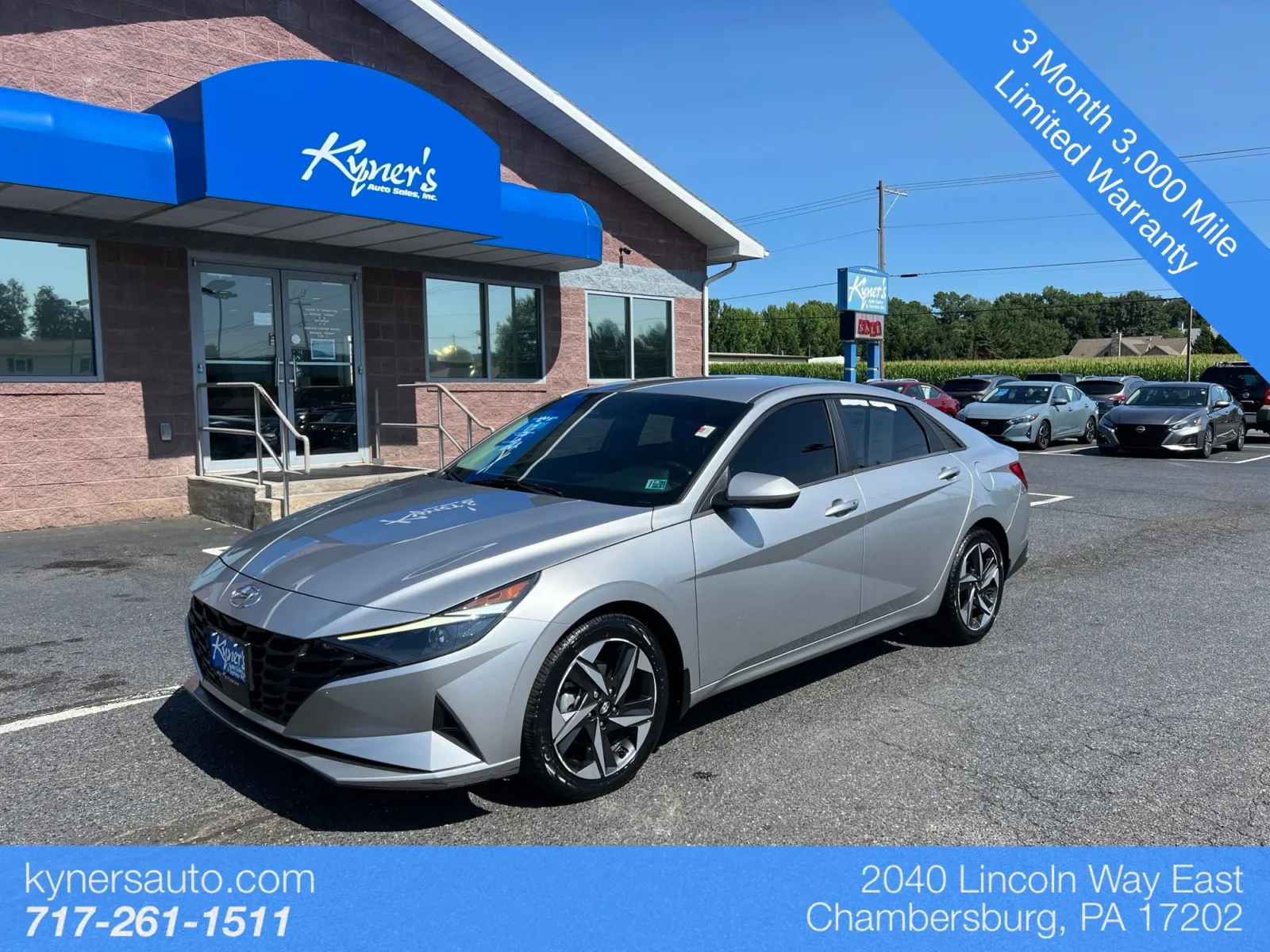Silver 2023 Hyundai Elantra SEL for sale in Chambersburg, PA