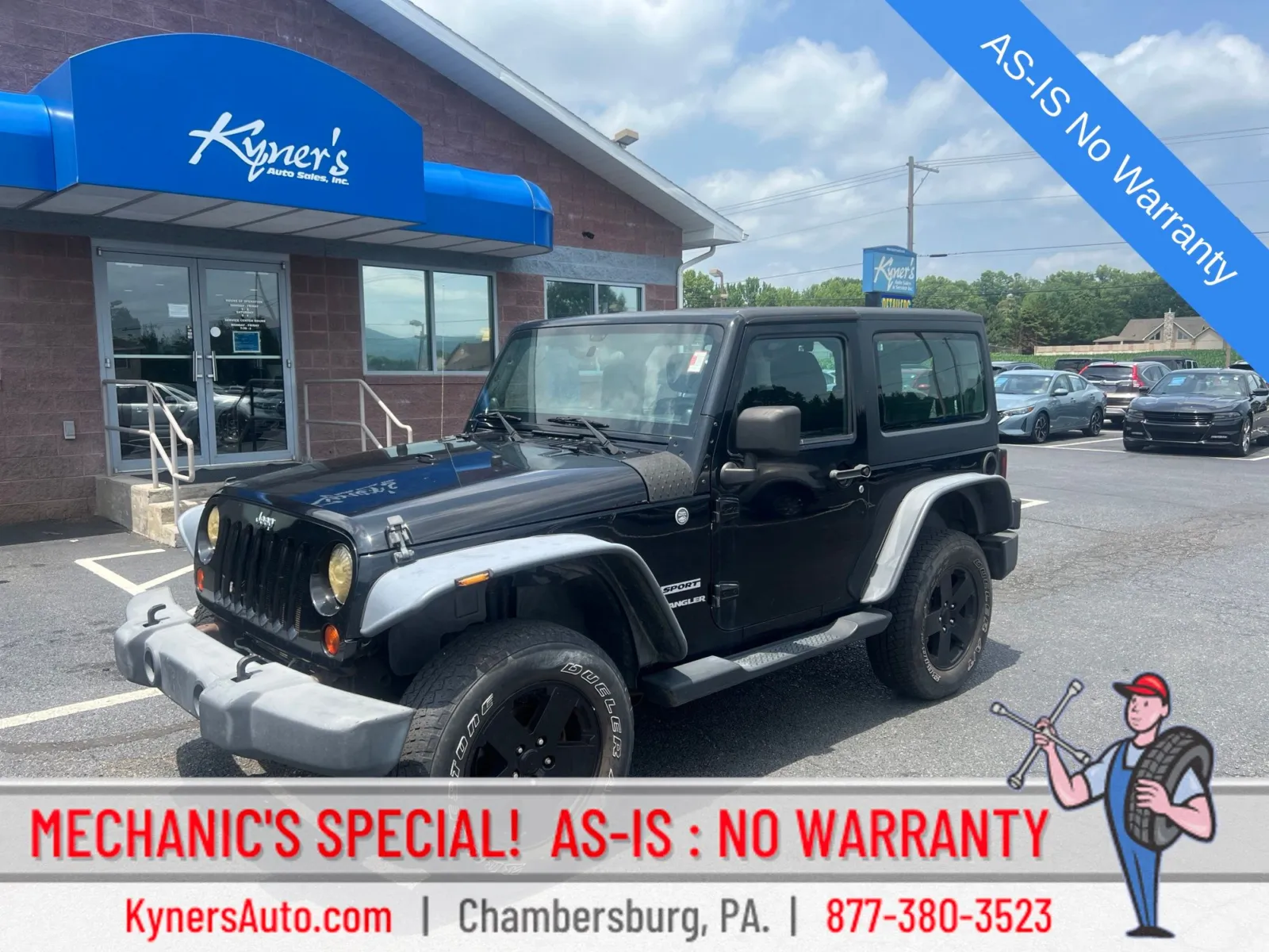 Black 2012 Jeep Wrangler Sport for sale in Chambersburg, PA