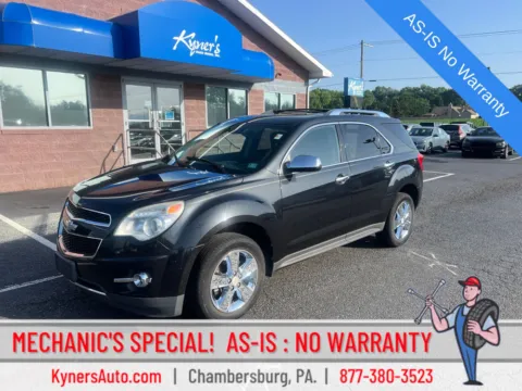 Black 2012 Chevrolet Equinox LTZ for sale in Chambersburg, PA