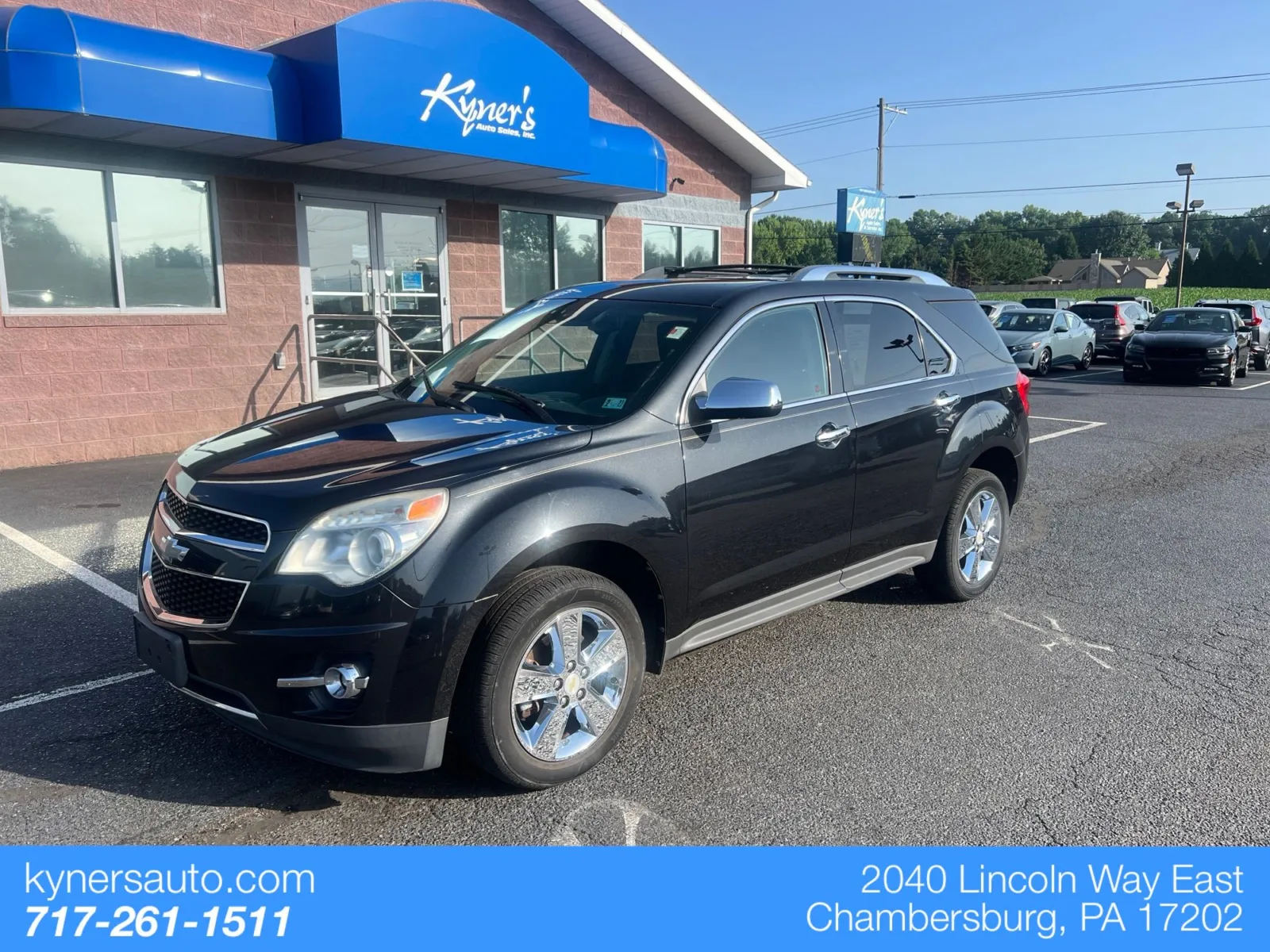 Black 2012 Chevrolet Equinox LTZ for sale in Chambersburg, PA