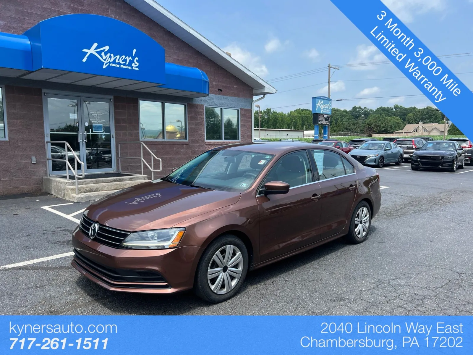 Brown 2017 Volkswagen Jetta 1.4T S for sale in Chambersburg, PA
