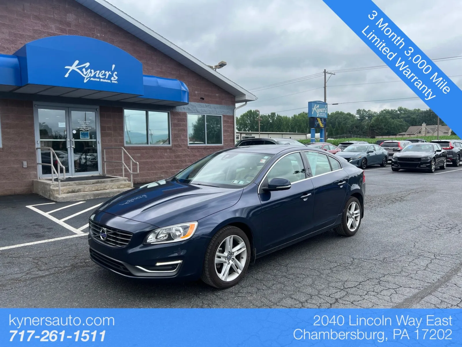 Blue 2015 Volvo S60 T5 Premier for sale in Chambersburg, PA