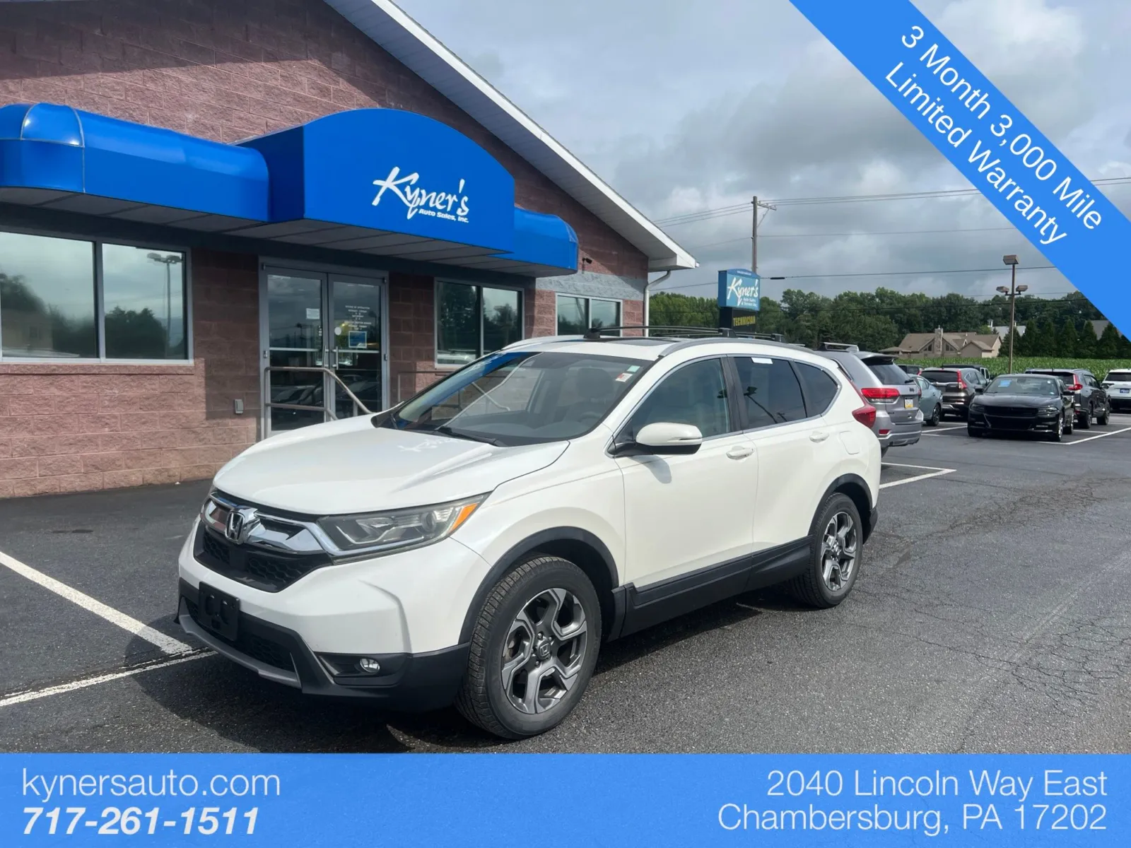 White 2017 Honda CR-V EX for sale in Chambersburg, PA