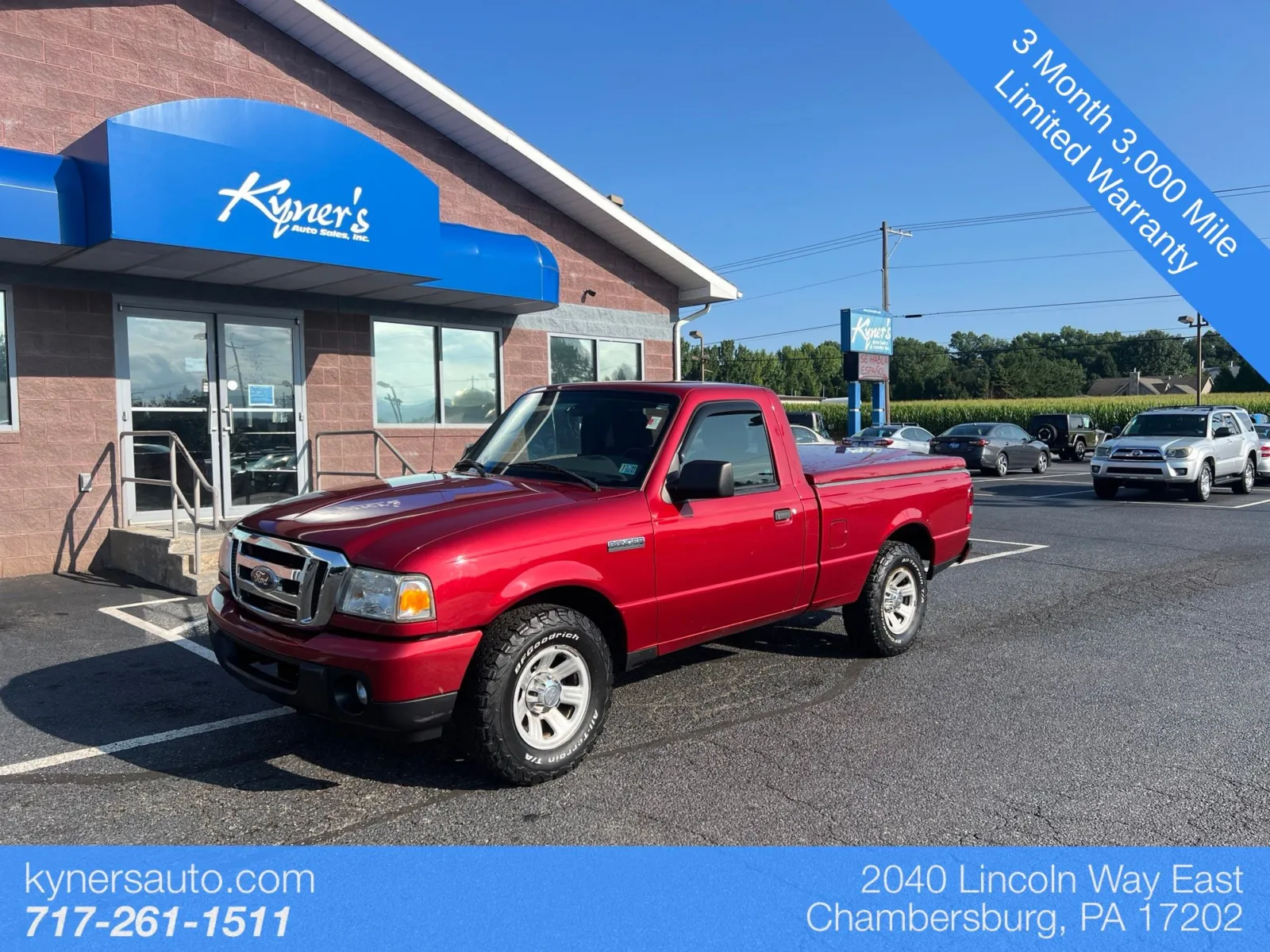 Red 2011 Ford Ranger XLT for sale in Chambersburg, PA