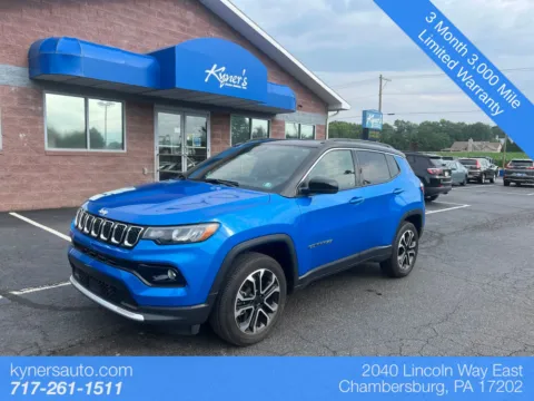 Blue 2023 Jeep Compass Limited for sale in Chambersburg, PA